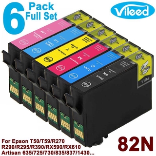 [สต็อกประเทศไทย]82N T0821N-T0826 compatible ink cartridge for EPSON R290 RX590 RX615 RX690 TX710W TX810FW TX820FWD