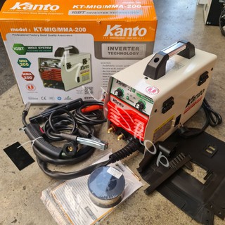 KANTO ตู้เชื่อมMIG200A 2ระบบ AD&amp;DCแถมฟรี!!! ลวดเชื่อม1ม้วน เชื่อมได้แบบไม่ต้องใช้แก๊ส