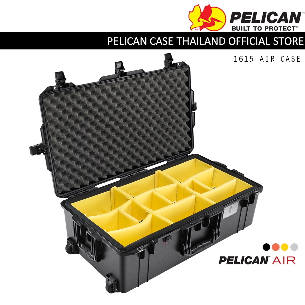 Pelican 1615 Air case with Padded Divider - กันน้ำกันกระเเทก