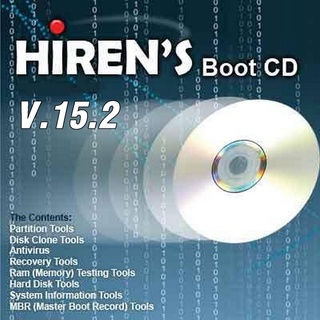 [ แผ่นโปรแกรมคอมพิวเตอร์ PC ] Hirens.BootCD.15.2 ( 1 CD )