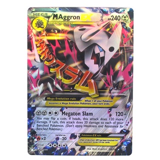 Aggron Mega EX 94/160 บอสโกโดระ Pokemon Matt Card ภาษาอังกฤษ