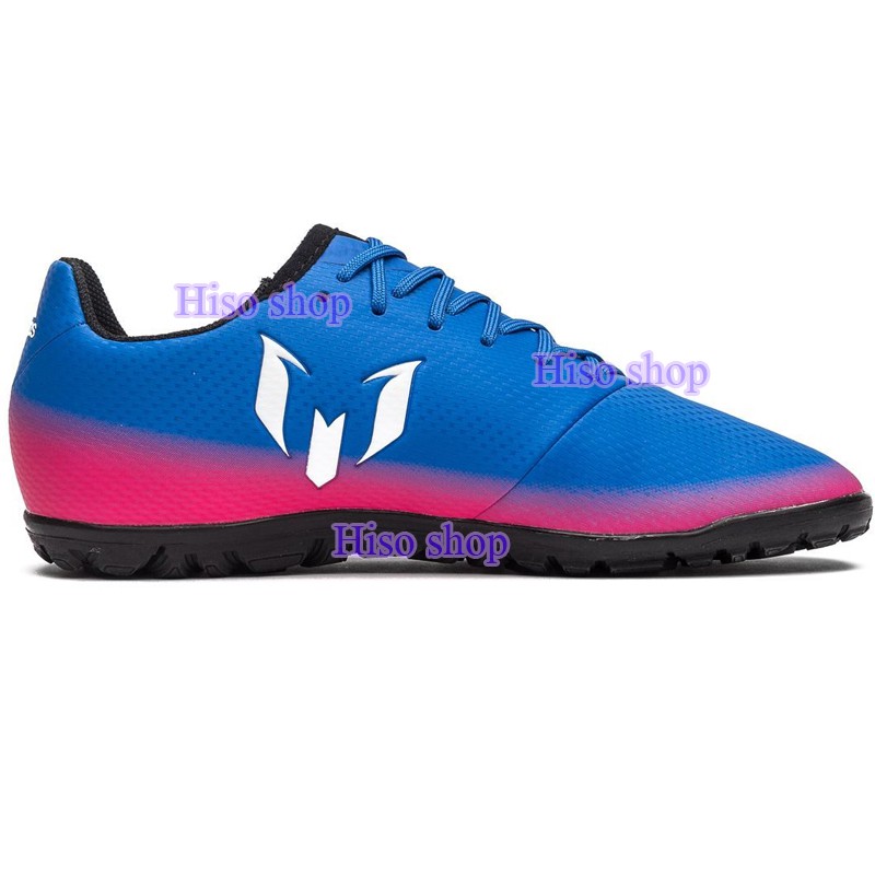 รองเท้าฟุตบอล Adidas Messi 16.3 TF J ของแท้ สีน้ำเงิน ไซส์ 34,36,37.5 แบรนด์แท้shop 100% น้ำหนักเบาใ
