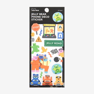 Jelly Bear Phone Deco Sticker - 02 Game สติ๊กเกอร์ติดโทรศัพท์