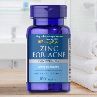 Zinc for Acne (Puritan’s Pride)