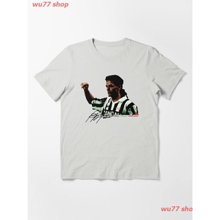 New Roberto Baggio - Football Legends Essential T-Shirt เสื้อยืด ดพิมพ์ลาย ดผ้าเด้ง คอกลม cotton แฟชั่น discount Unisex