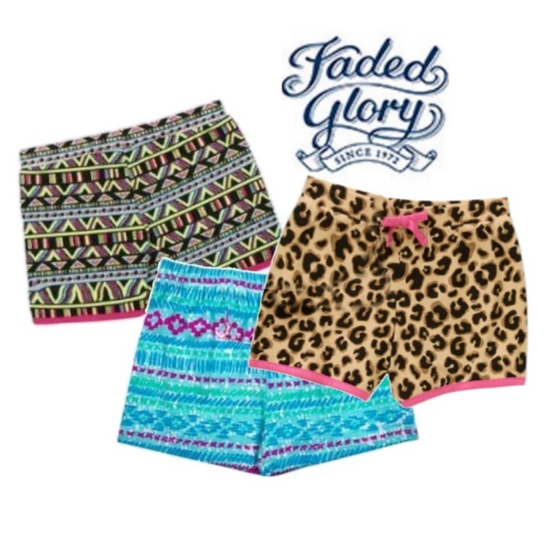 กางเกงขาสั้นเด็กผู้หญิง Faded Glory