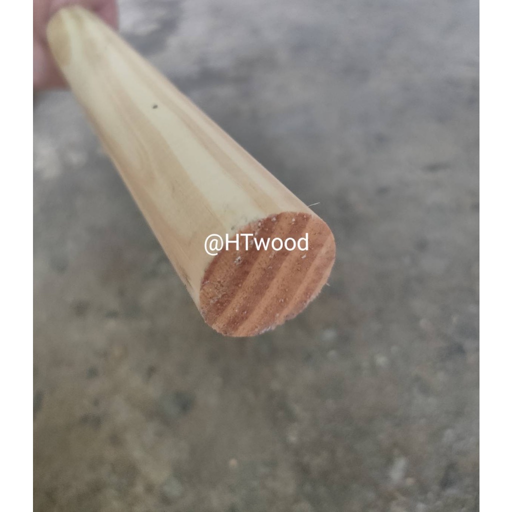 ไม้กลม ไม้กลึงกลม ขนาด47 มม ยาว 20-100เซน ใช้ทำ เสาแคมป์ปิ้ง ตะเกียง งานDIY พลอง ด้ามต่างๆ