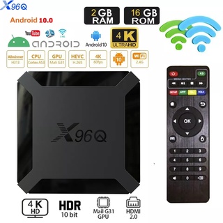 X96Q 1+8 2+16TV กล่องทีวี  H313 รุ่นใหม่ล่าสุด  Television Box WIFI Smart Allwinner