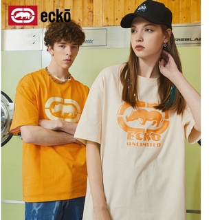 Ecko rhino เสื้อยืดแขนสั้น เจลลี่ พิมพ์ลายแรด ทรงหลวม สามมิติ แฟชั่นฤดูร้อน สําหรับคู่รัก