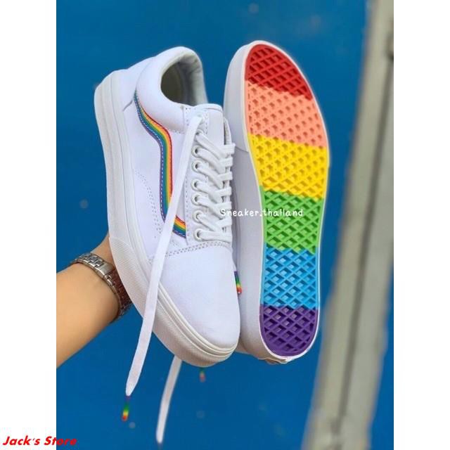 vans old skool yacht club rainbow