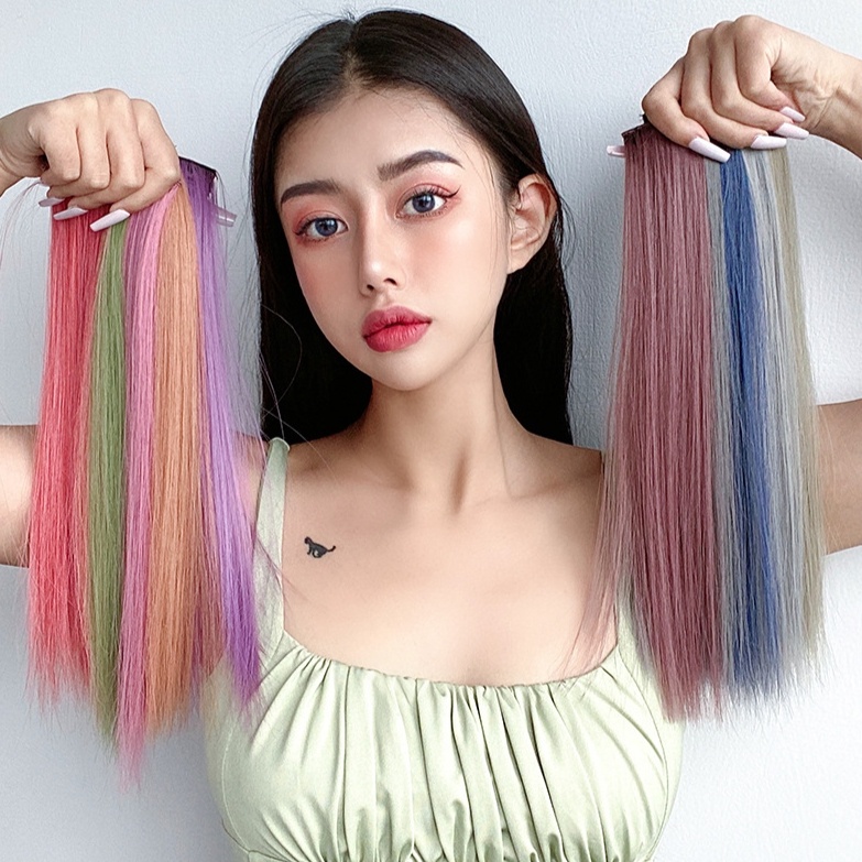 𝗣𝗥𝗢𝗦 Hightlight ช่อไฮไลท์ สไตล์เกาหลี แบบไอดอลใช้ แบบกิ๊บติดง่าย เปลี่ยนสีได้ทุกวัน คุ้มมาก