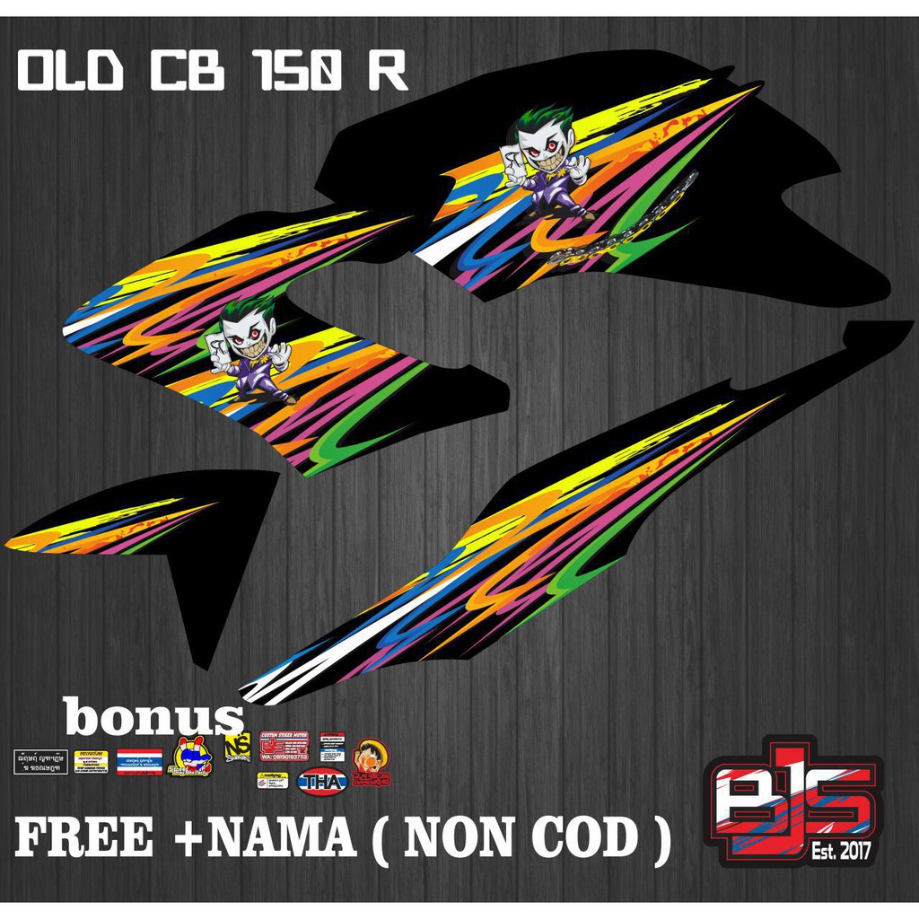สติ๊กเกอร์ แถบสติ๊กเกอร์ CB 150 r SR 001