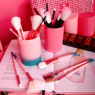 oodlife korea new ชุดแปรงแต่งหน้า brush set พร้อมกระบอกแปรง set 12 ชิ้น A22