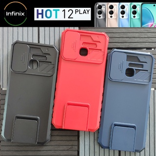 เคส กันกระแทก  พร้อมขาตั้ง สำหรับ Infinix Hot 12 Play