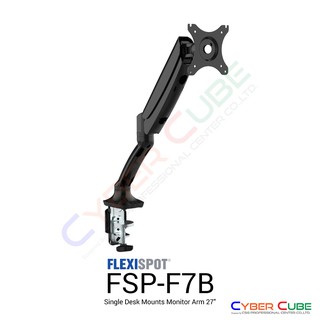 FlexiSpot ( FSP-F7B ) Single Desk Mounts Monitor Arm 27" (Black) -- ขาตั้งจับจอภาพอเนกประสงค์