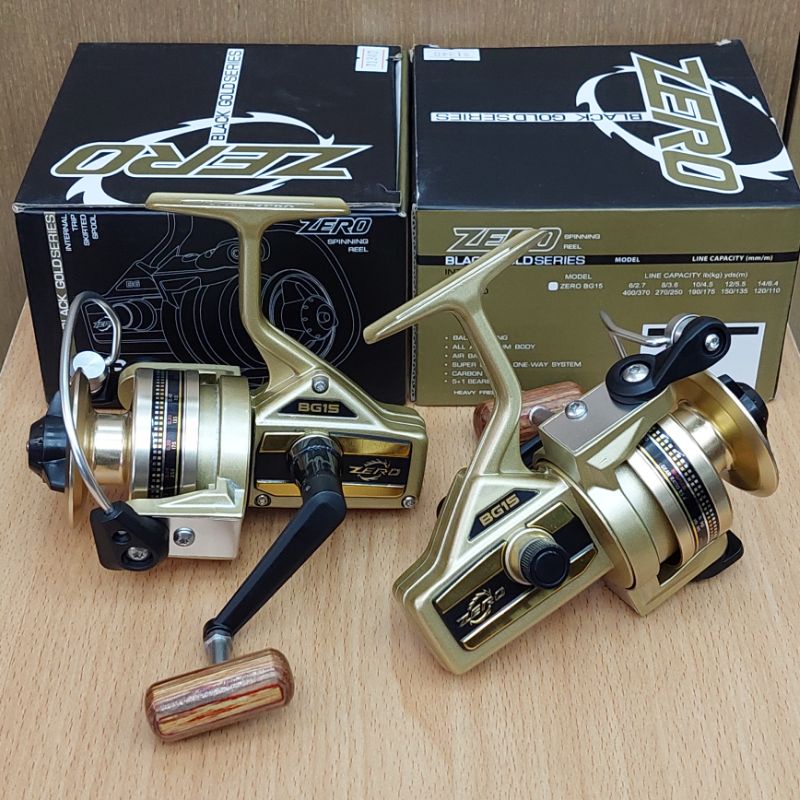 รอกสปินนิ่ง BG Zero / BG 15 สี ทอง