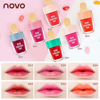 (NEWครบทุกสี/พร้อมส่ง/ของแท้) โนโว novo dear darling tint ลิปทินท์ไอติม