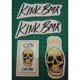 สติกเกอร์ใส พิมพ์ลาย Kink BMX SXTN Sean Sexton Signature สําหรับติดตกแต่ง