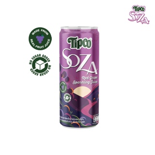 TipcoSoza RedGrape Sparkling 330ml.