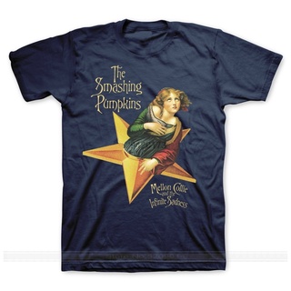 เสื้อยืดผ้าฝ้ายพิมพ์ลายเสื้อยืด Smashing Pumpkins Mellon Collie ผู้ชายแขนสั้น Cotton Tops 2022 ฤดูร้อนใหม่ mens tshirt