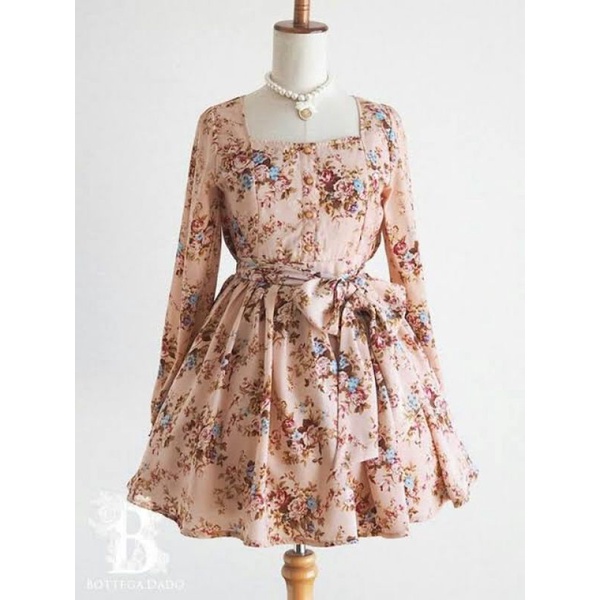 Lizlisa Shibuya Style Gal Gyrau Rose Dress นําเข้า kawaii brand ori