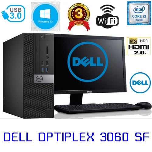 !!พร้อมส่ง!! คอมพิวเตอร์ DELL OPTIPLEX 3060 CORE I3-8100 (มีการ์ดจอแยก) สเปคแรง ครบชุด สภาพดี ราคาถูก Windows แท้