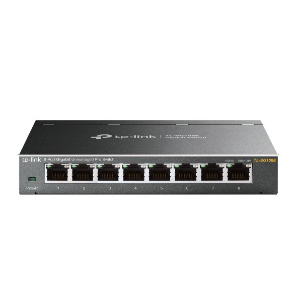 TP-Link 8-Port Gigabit 100/1000mbps Unmanaged Pro Switch [TL-SG108E]