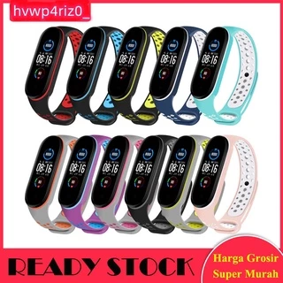 สายรัด Mi Band 3 4 5 6 7 8 9 10  สายซิลิโคนสีคู่ Sports Band
