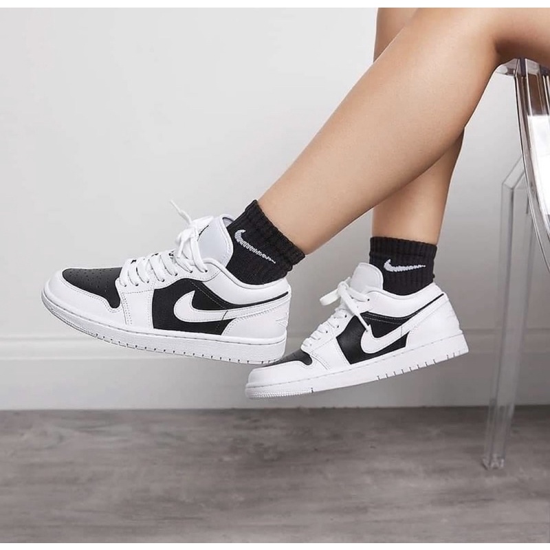 (ของแท้ 100 พร้อมส่ง) AIR JORDAN 1 LOW PANDA ( W) Shopee Thailand