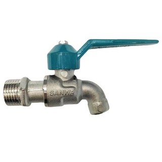 Water faucet SANWA 1/2" GN FANCY BALL TAP Water valve Water supply system ก๊อกน้ำสนาม ก๊อกบอลแฟนซี SANWA 1/2 นิ้ว สีเขีย