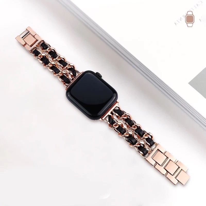 สายนาฬิกาข้อมือสแตนเลส สําหรับ appl watch 10 9 7 6 SE 5 4 3 2 1 band 38 /40มม. 42 /46มม.  iwatch สายแอปเปิลวอช สายนาฬิกา