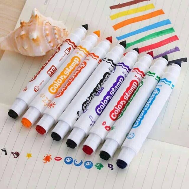 ปากกา stamp do a dot &hilight 2in1