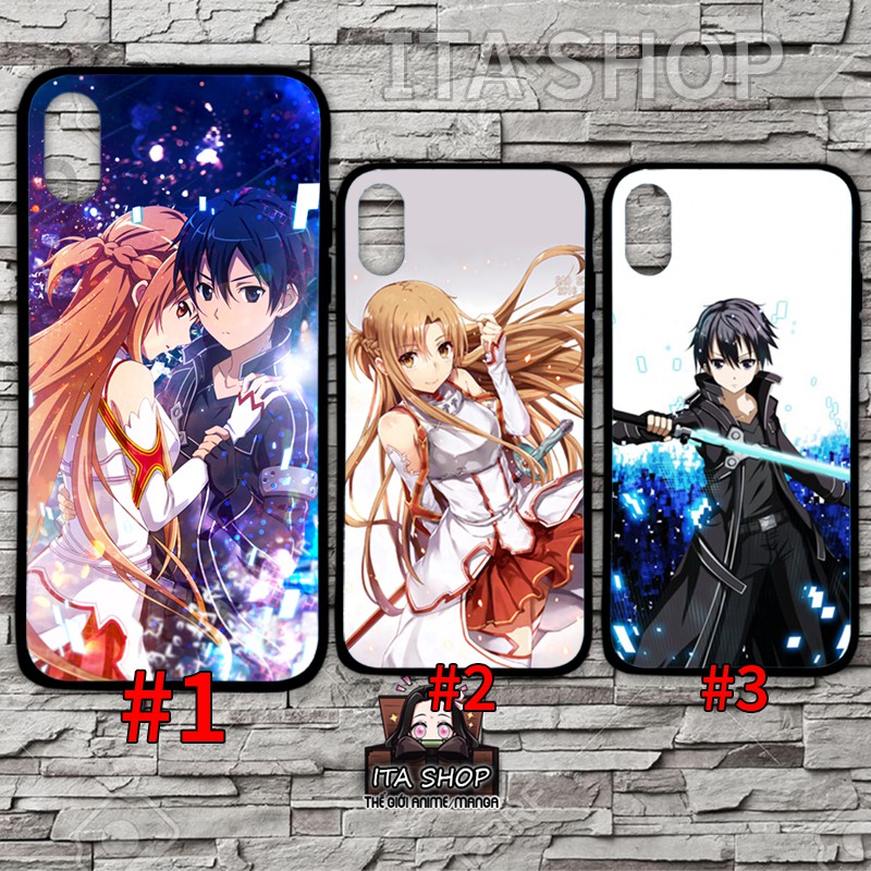 เคส Kirito x Asuna - Sword art online Anime Case Ip 5s 6s 6s+ 7+ 8+ X Xs Xr 11 11 pro max 12 12 pro 