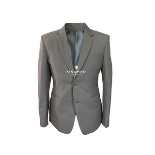 KINGMAN ASH GRAY TAILOR FIT ชุดสูท สีเทา 2 กระดุม สูทผู้ชาย เสื้อสูทผู้ชาย ตัดสูท ชุดสูท สูท ชุดสูทผู้ชาย