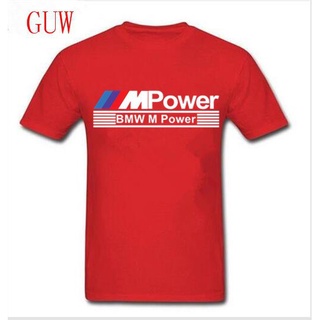 LOGO customize gildan 100% cotton men tshirt BMW M POWER sporty Style E60 E30 E39 E46 loose F10 Fans Red Sportswear 100%