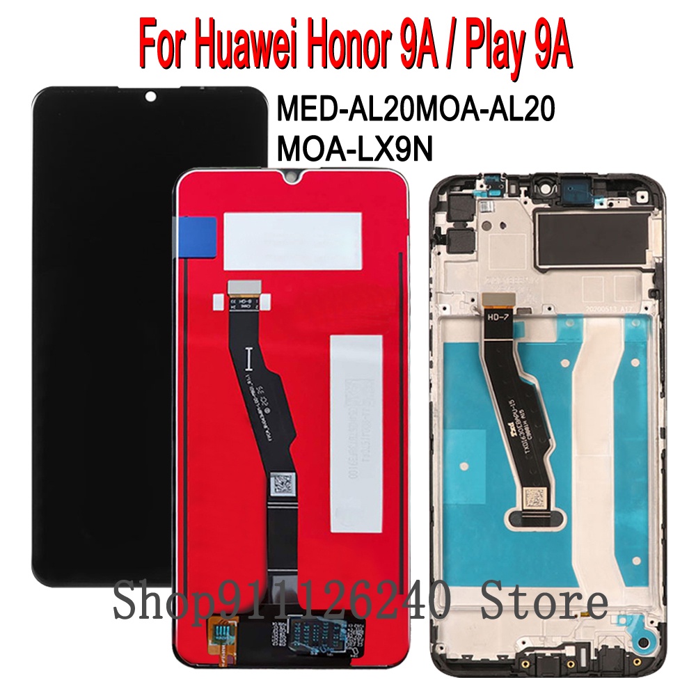 LCD For Honor 9A MOA-LX9N Display Screen Touch Sensor Frame For Honor9A Screen Digitizer Glass MOA L