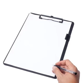 คลิปบอร์ดหนังA4/A5มีรูแขวน แผ่นรองเขียนหนังA4 Clipboard แผ่นรองกระดาษแบบหนัง อุปกรณ์สำนักงาน จัดโต๊ะทำงาน