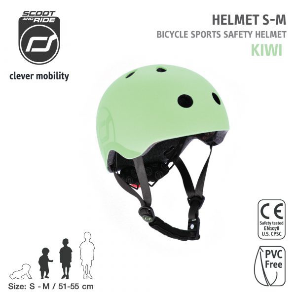 ‘Scoot & Ride Helmet  หมวกกันกระแทกศรีษะเด็ก S-M – Kiwi