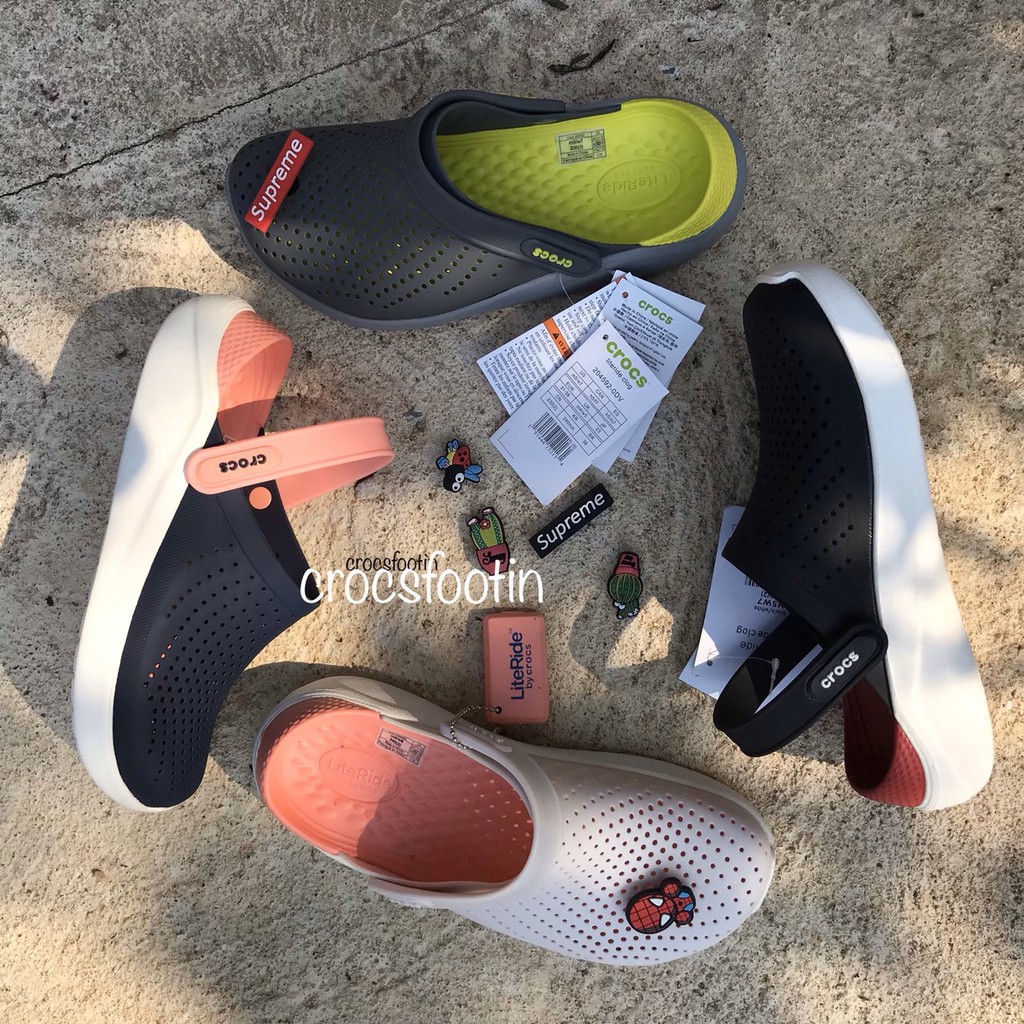รองเท้าแตะ Crocs Literide พื้นนิ่ม ถนอมเท้า ไซส์37-40