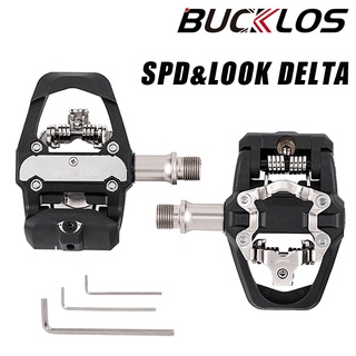 Bucklos ที่เหยียบปั่นจักรยานเสือภูเขา สําหรับ Shimano SPD Look Delta