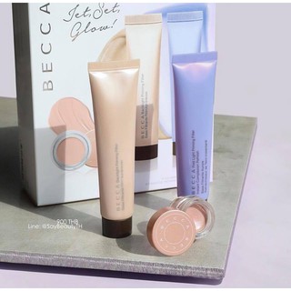 ผิวหน้าเนียนผ่อง ใต้ตากระจ่างใส ด้วยไพร์มเมอร์ BECCA Jet-Set Glow Prep &amp; Prime Kit