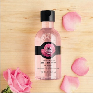 THE BODY SHOP BRITISH ROSE SHOWER GEL เดอะบอดี้ ช็อป บริทิช โรส เจล ออร์แกนิค ปริมาณ 250