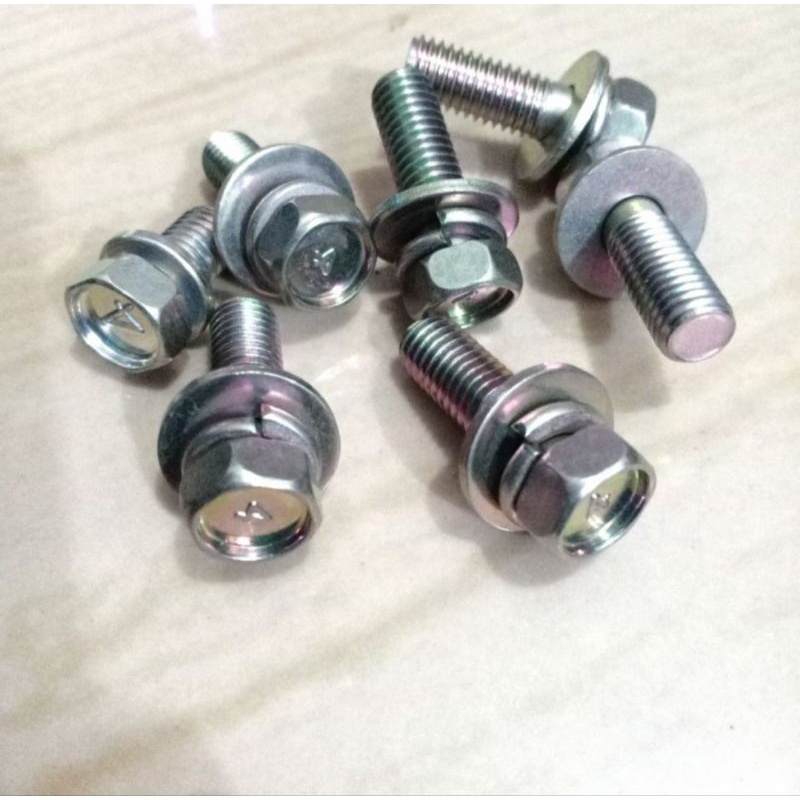 น็อตโบลต์ (แหวนคู่) m8x25