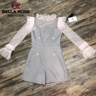 เอี้ยมงานแบรนด์ดัง งานปักเพชร ป้าย Bella Rose