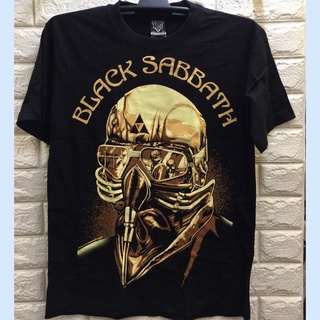 เสื้อยืดผ้าฝ้ายCOTTON เสื้อยืดแขนสั้นลําลอง พิมพ์ลายวงร็อค Sabbath สีดํา พลัสไซซ์ ไซซ์ XS-3XL ของขวัญวันเกิด สําหรับผู้ช