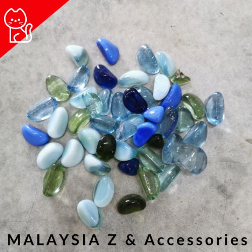 PEBBLE STONE GARDEN LANDSCAPE DECORATION แก้วคริสตัล 1 แพ็ค 350g