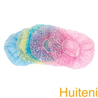 6pcs Clear Disposable Plastic Shower Caps Large Elastic Thick Bath Beanie Women Spa Bathing Accessory【Huiteni】