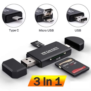 SD Card Reader USB 2.0 OTG Micro USB Type C Card Reader Lector SD Card ReaderสำหรับMicro SD TF USB Type-C OTG Cardreader