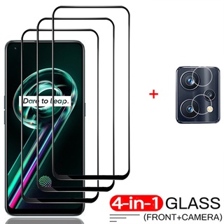 [3 + 1 / แพ็ค] Realme 9 Pro + Plus 9i กระจกกันรอยหน้าจอ กระจกนิรภัย ป้องกันกล้อง ฟิล์มป้องกัน