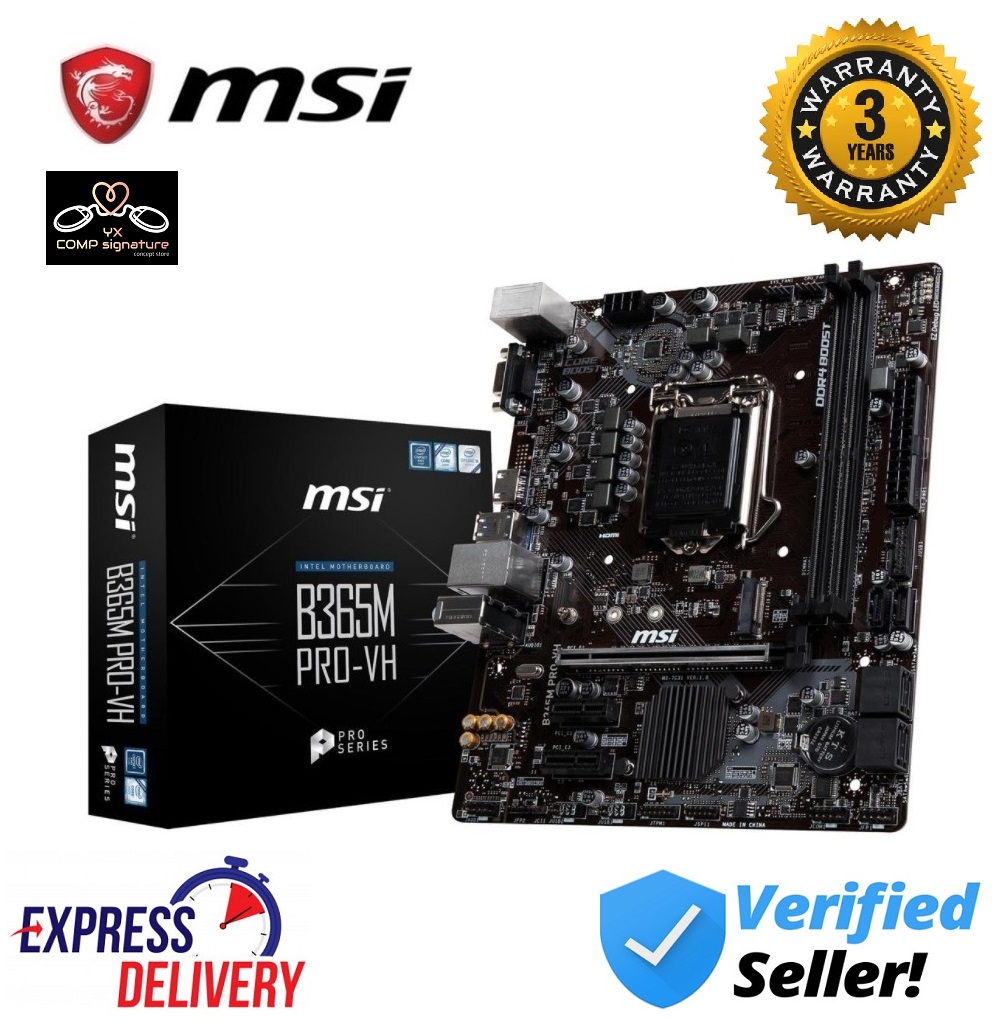 MSI B365M PRO-VH ซ็อกเก็ต Intel LGA1151 เมนบอร์ด